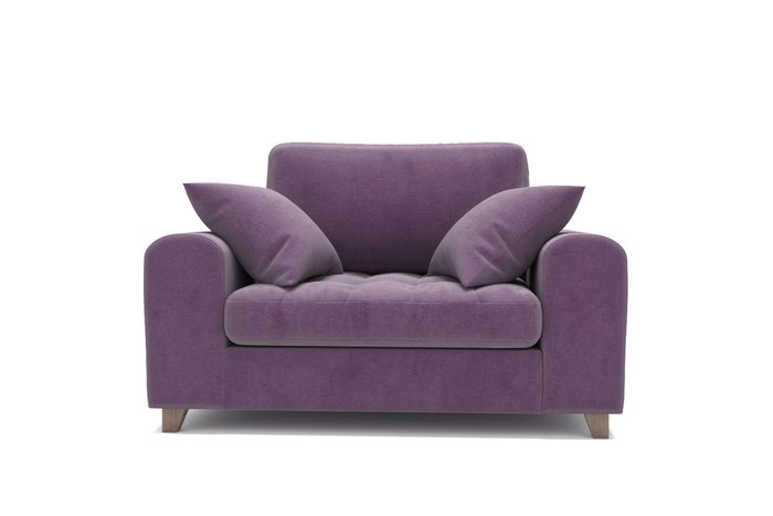  Широкое кресло Vittorio MT фиолетовое - лучшие Интерьерные кресла в INMYROOM