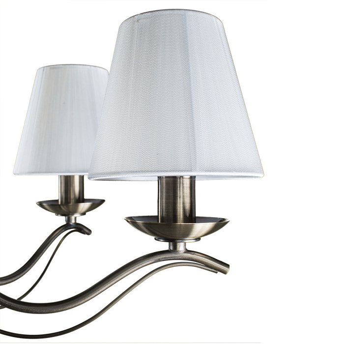 Подвесная люстра Arte Lamp Domain с белыми абажурами - купить Подвесные люстры по цене 16330.0