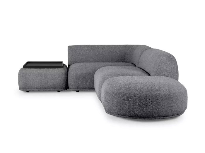 Угловой модульный диван Fabro М серого цвета - лучшие Угловые диваны в INMYROOM