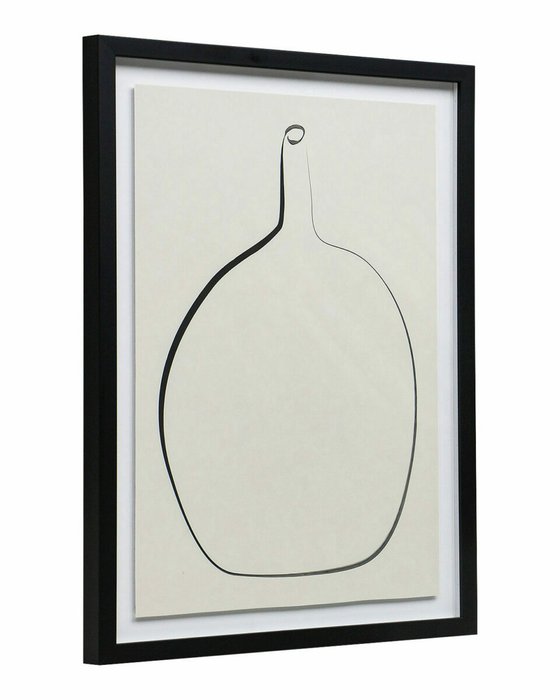 Постер Drawing Vase с чёрной рамой - купить Принты по цене 14900.0 Постер Drawing Vase с чёрной рамой - купить Принты по цене 14900.0