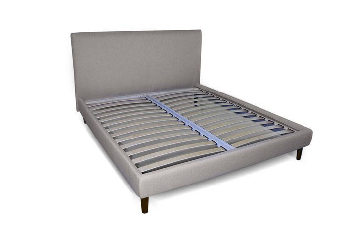 Кровать Эмбер 200х200 серого цвета - купить Кровати для спальни по цене 79830.0