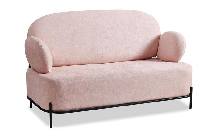 Прямой диван Coco розового цвета - лучшие Прямые диваны в INMYROOM