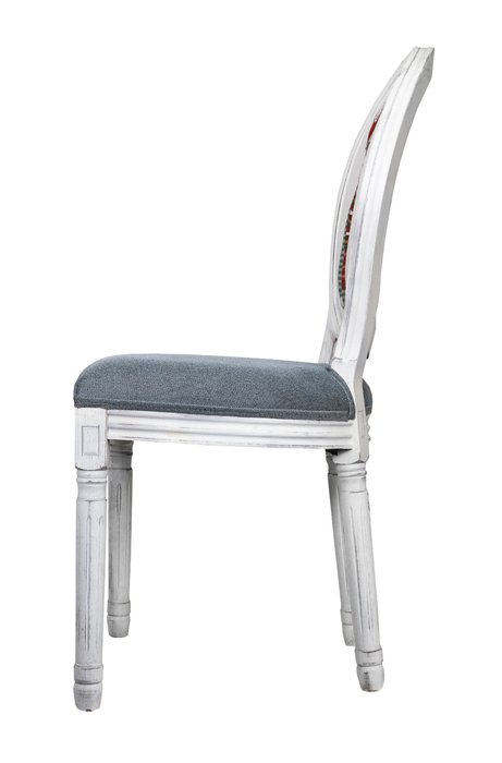 Стул Volker grey bear ver.2 с каркасом белого цвета - лучшие Обеденные стулья в INMYROOM
