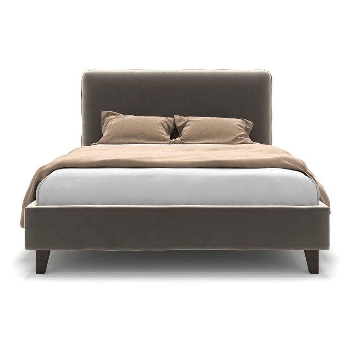 Кровать Brooklyn на ножках бежевая 180х200 - лучшие Кровати для спальни в INMYROOM
