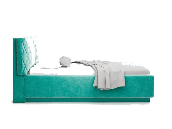 Кровать Celeste мятного цвета с ортопедическим основанием 180х200  - лучшие Кровати для спальни в INMYROOM