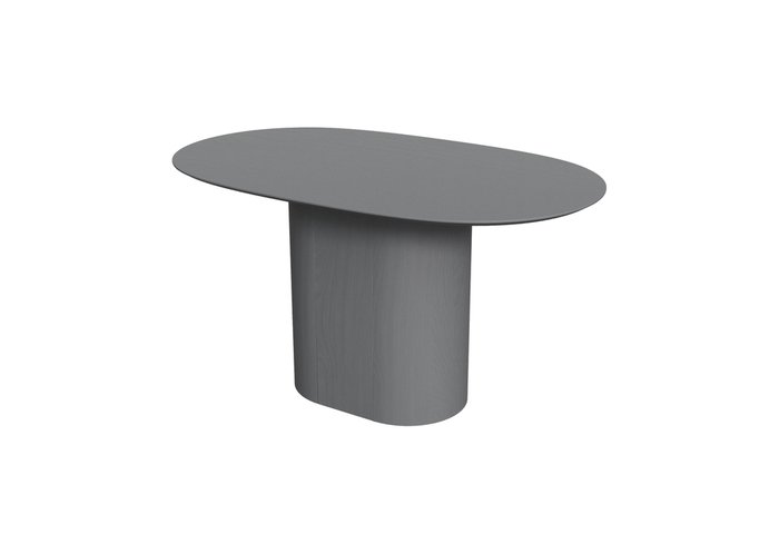 Овальный обеденный стол Type 140 серого цвета - купить Обеденные столы по цене 64900.0