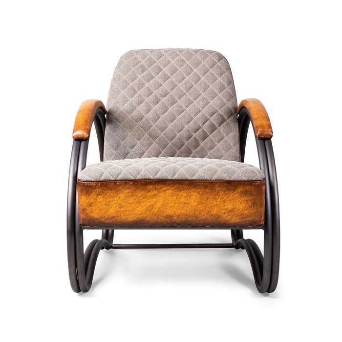 Кресло Stomellon с обивкой из натуральной кожи - лучшие Интерьерные кресла в INMYROOM