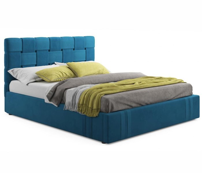 Кровать Tiffany 160х200 синего цвета