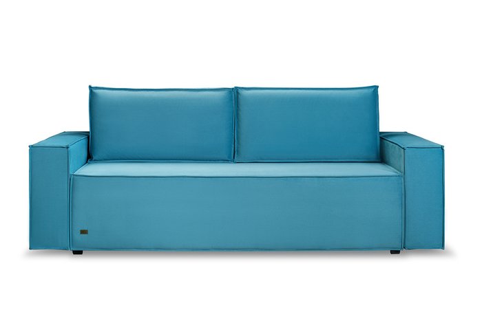 Прямой диван-кровать Лофт Neo 22 голубого цвета