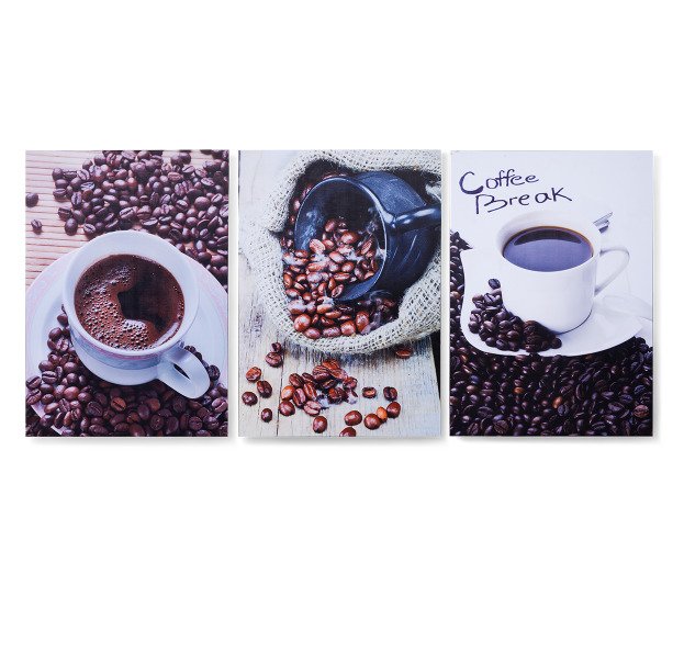 Картина Coffee Break из трех частей