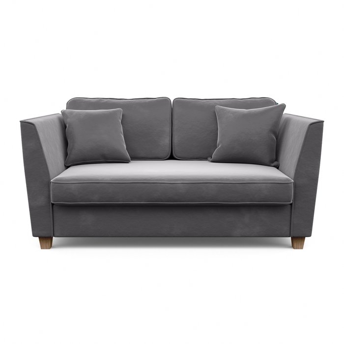 Трехместный диван Уолтер L серого цвета