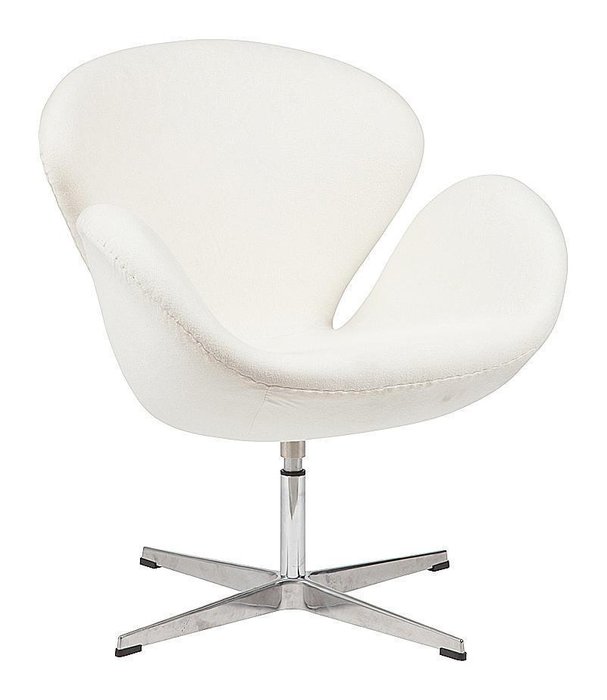  Кресло Swan Chair белого цвета - лучшие Интерьерные кресла в INMYROOM
