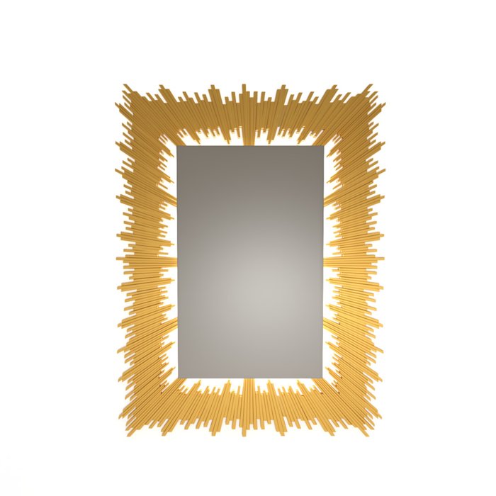 Прямоугольное интерьерное зеркало Sole в декоративной раме