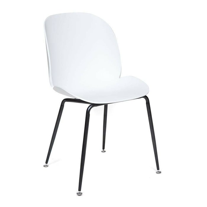 Комплект из четырех стульев Beetle белого цвета  - купить Обеденные стулья по цене 11920.0