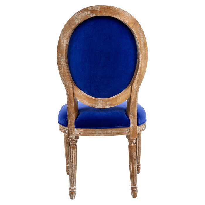 Стул Луи Космос с обивкой темно-синего цвета - лучшие Обеденные стулья в INMYROOM