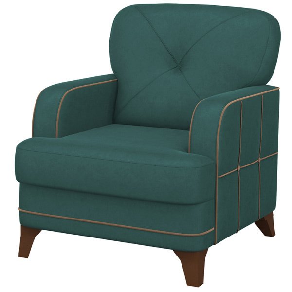 Кресло Черри бирюзового цвета - купить Интерьерные кресла по цене 15744.0