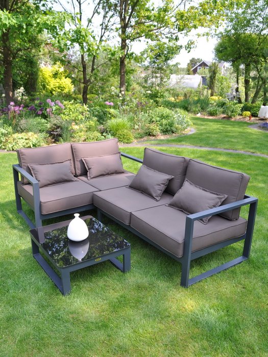 Комплект садовой мебели М коричневого цвета - купить Комплекты для сада и дачи по цене 204895.0