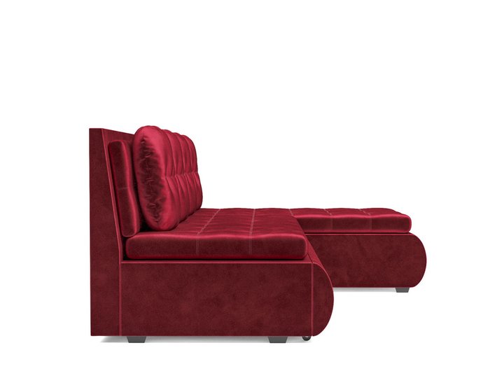 Угловой диван-кровать Кормак темно-красного цвета - лучшие Угловые диваны в INMYROOM