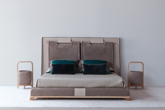 Кровать Tecni Nova серого цвета 180х200 - лучшие Кровати для спальни в INMYROOM