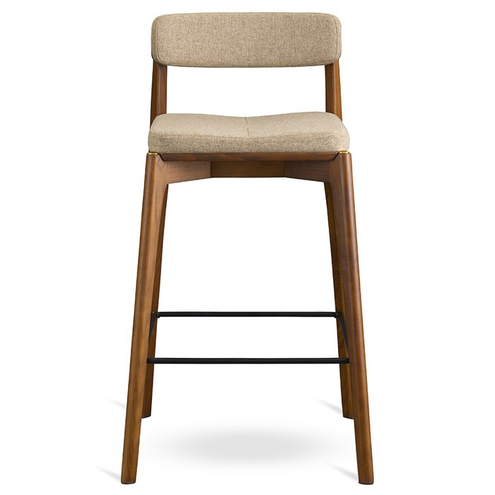 Стул полубарный Aska бежево-коричневого цвета - купить Барные стулья по цене 34900.0