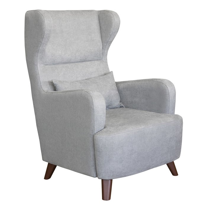 Кресло Меланж в обивке серого цвета - купить Интерьерные кресла по цене 12988.0