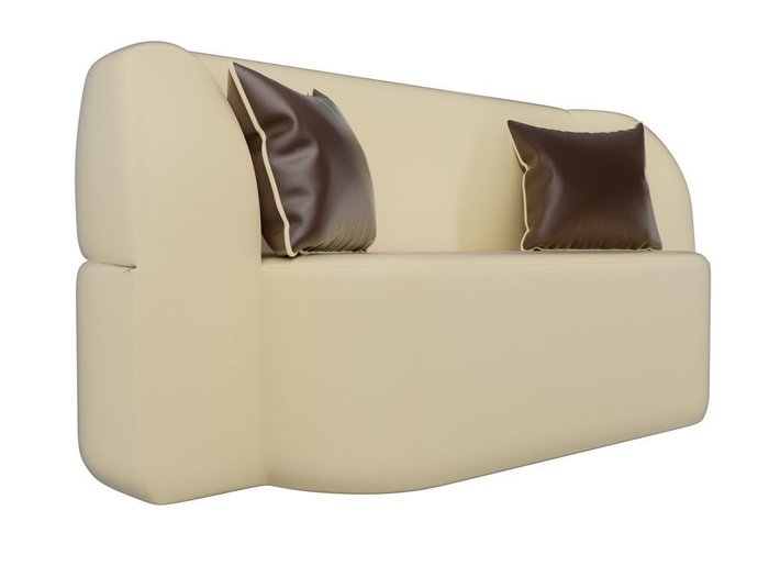 Диван-кровать Томас бежевого цвета (экокожа) - лучшие Прямые диваны в INMYROOM