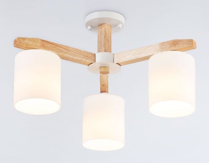 Люстра на штанге Loft TR83112 (стекло, цвет белый) - купить Подвесные люстры по цене 9040