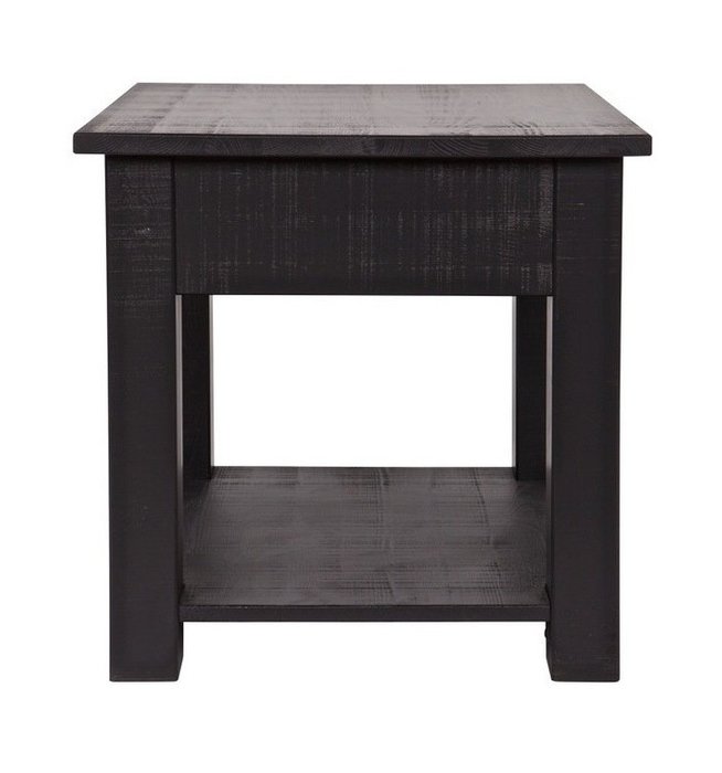 Журнальный столик DE EEKHOORN "Boris side table rough sawn black"  