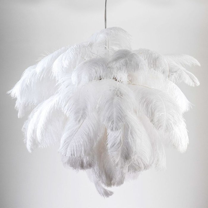 Подвесная люстра MS.960.9 BS (перо, цвет белый) - купить Подвесные люстры по цене 98000