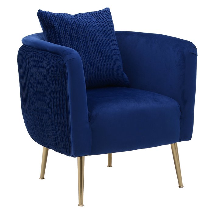 Кресло темно-синего цвета 