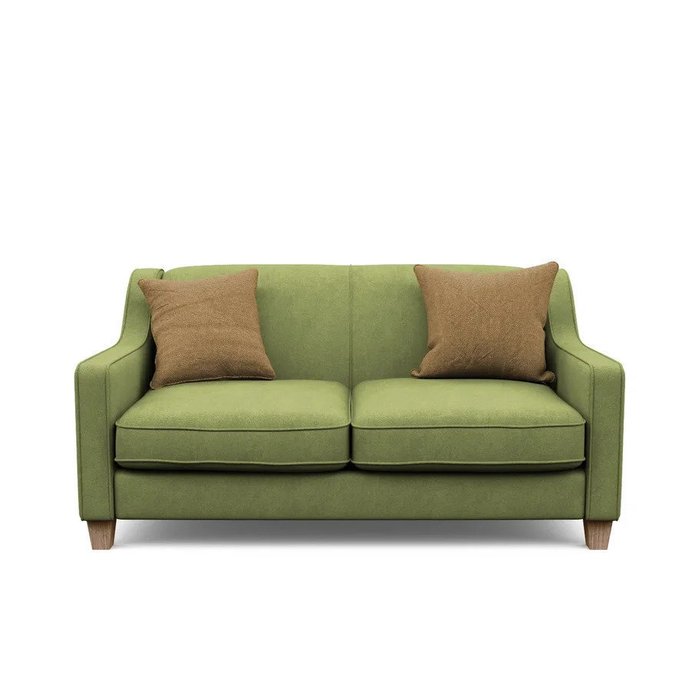 Двухместный диван-кровать Агата M зеленого цвета