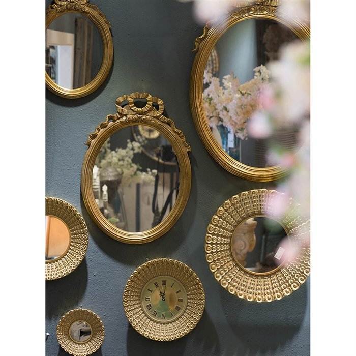 Зеркало настенное коричневого цвета - купить Настенные зеркала по цене 1840.0