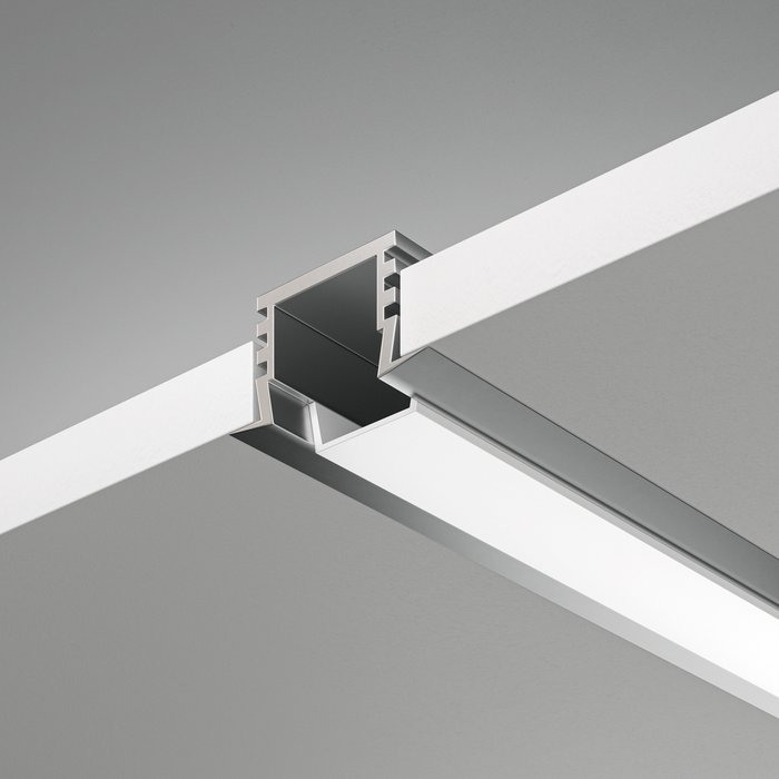 Алюминиевый профиль встраиваемый 22x12 - лучшие Профили для светодиодных лент в INMYROOM