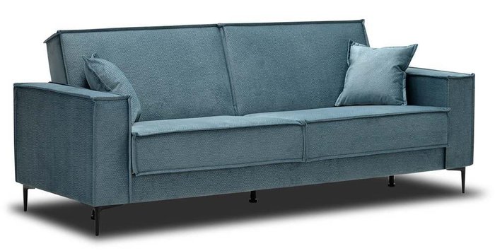 Прямой диван-кровать Авиньон голубого цвета