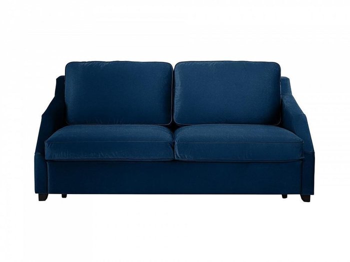 Диван-кровать трёхместный Windsor с молдингом синего цвета