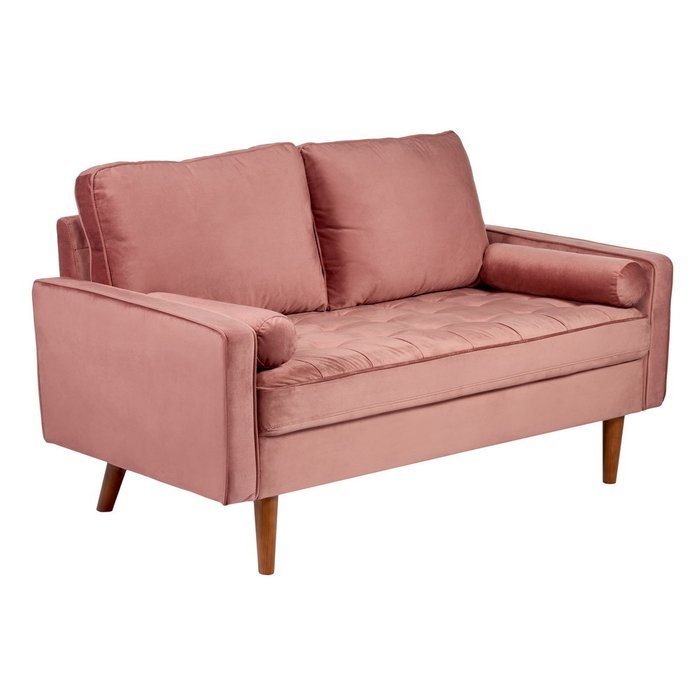 Диван Scott двухместный пыльно-розового цвета - купить Прямые диваны по цене 54790.0