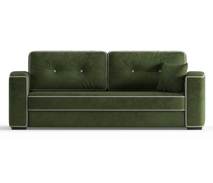 Диван-кровать Аваллон в обивке из велюра зеленого цвета - купить Прямые диваны по цене 36790.0