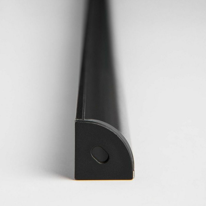 Угловой алюминиевый профиль для светодиодной ленты черного цвета - лучшие Профили для светодиодных лент в INMYROOM
