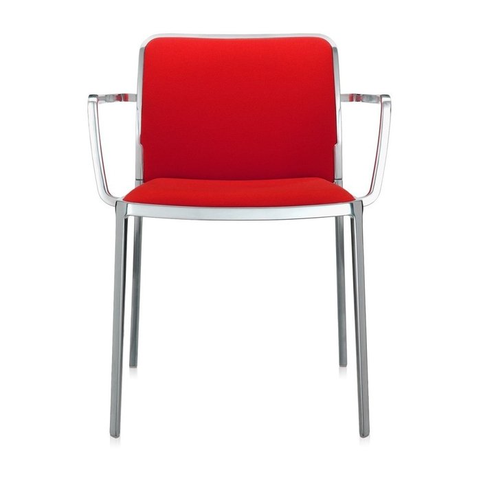 Стул Audrey Soft красного цвета с подлокотниками - купить Обеденные стулья по цене 86596.0