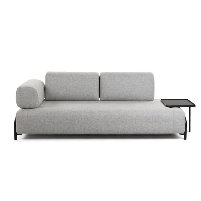 Диван трехместный Compo светло-серого цвета - лучшие Прямые диваны в INMYROOM