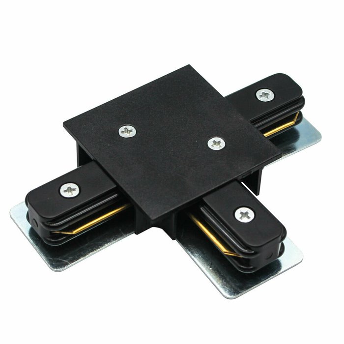Коннектор для шинопровода Track accessories черного цвета