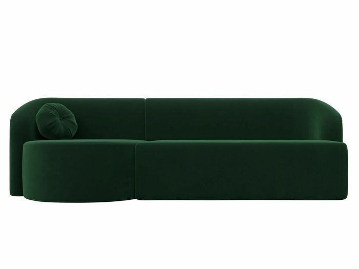 Диван Лига 027 зеленого цвета угол левый - купить Прямые диваны по цене 45999.0