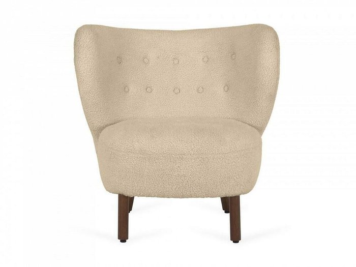 Кресло Lounge Wood бежевого цвета - купить Интерьерные кресла по цене 46800.0