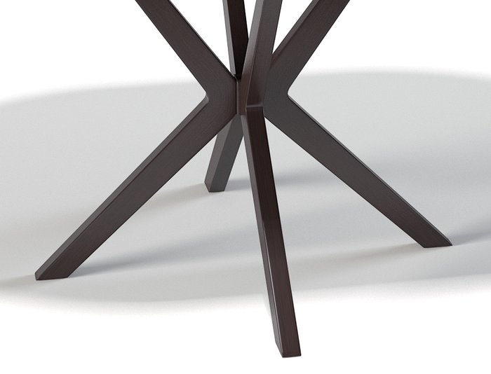 Раздвижной обеденный стол B1300 бежево-коричневого цвета - лучшие Обеденные столы в INMYROOM