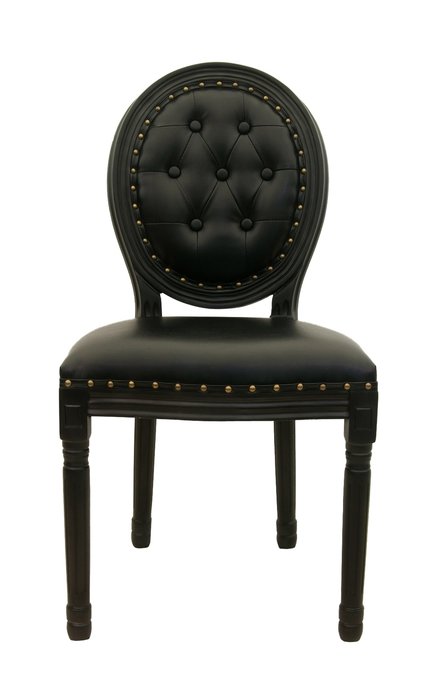 Стул Volker Button Black с мягкой обивкой - купить Обеденные стулья по цене 26000.0