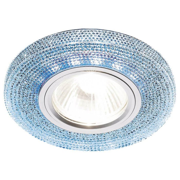 Точечный светильник LED S290 BL (стекло, цвет голубой)