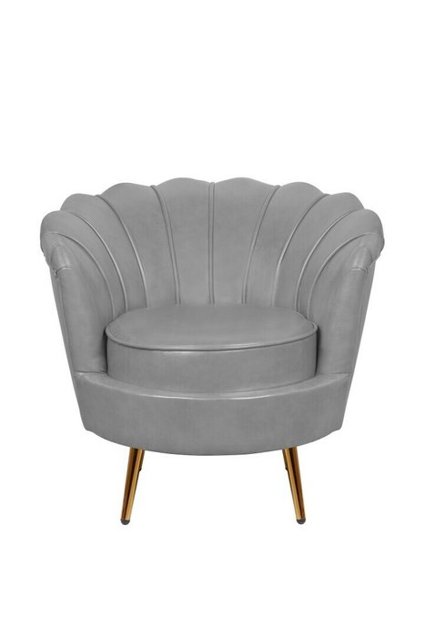 Кресло Pearl серого цвета - купить Интерьерные кресла по цене 23500