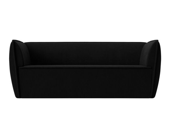Прямой диван Бергамо черного цвета - купить Прямые диваны по цене 29999.0