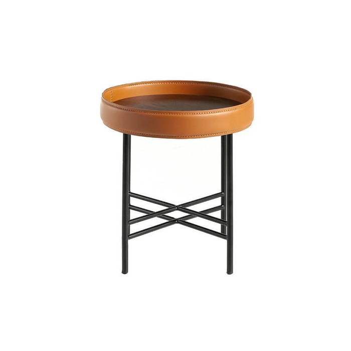 Кофейный столик обитый переработанной кожей - купить Кофейные столики по цене 45990.0
