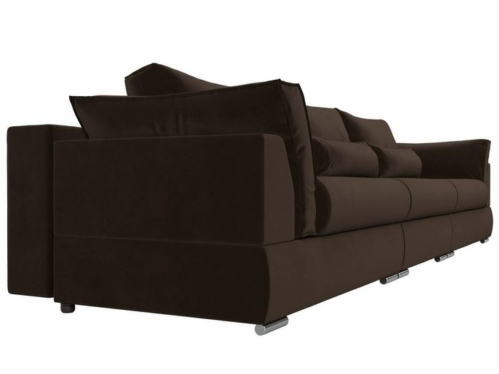 Прямой диван-кровать Пекин Long коричневого цвета - лучшие Прямые диваны в INMYROOM